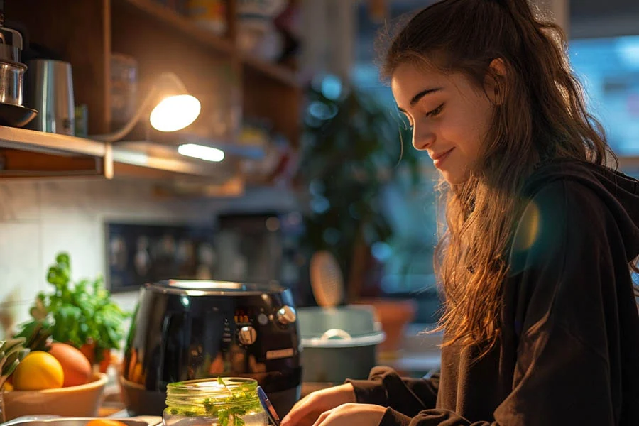 cooking in an air fryer