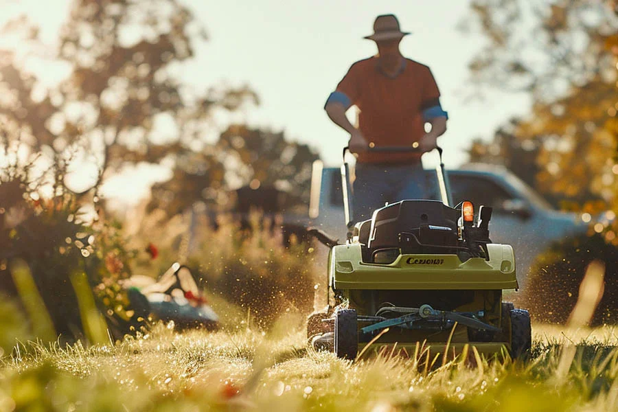 self propelled battery mower