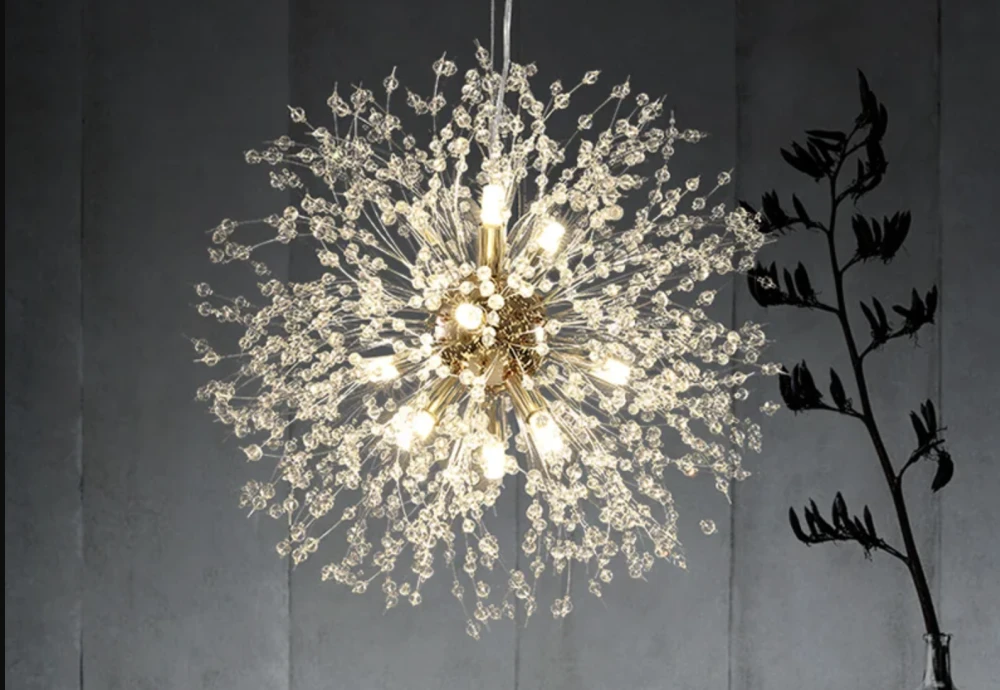 flushmount crystal chandelier