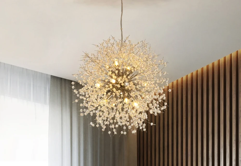 abstract globe chandelier