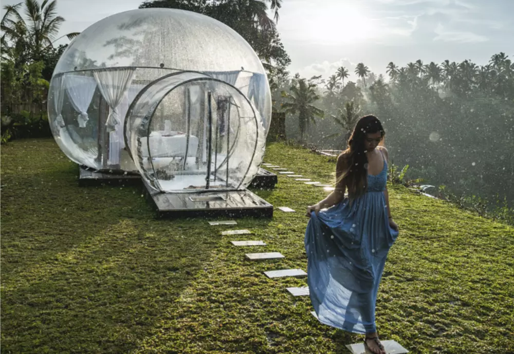 tunnel inflatable bubble tent