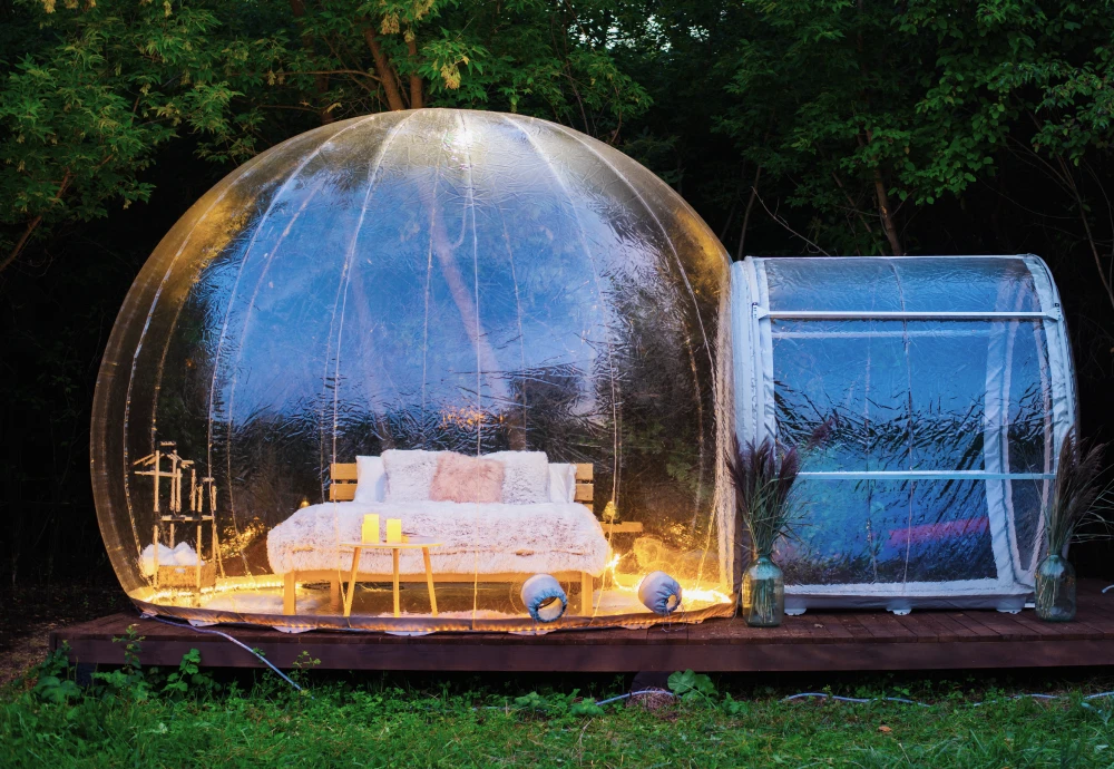 outdoor bubble tent