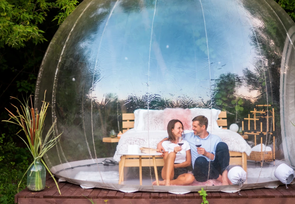 plastic bubble tent