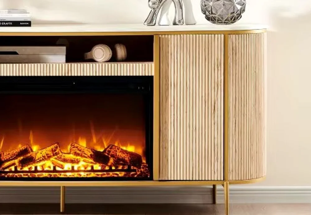 electric fireplace television stand