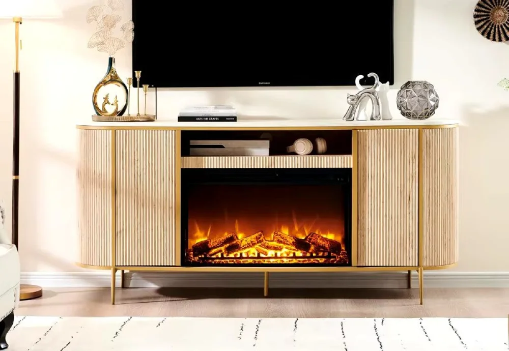 electric fireplace television stand